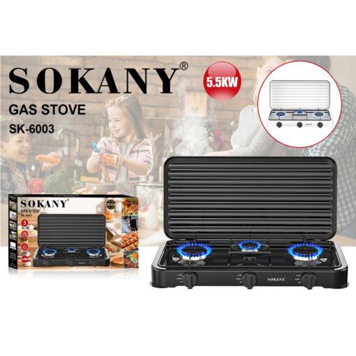 sokany gas stove 3 multifunction - Image 2