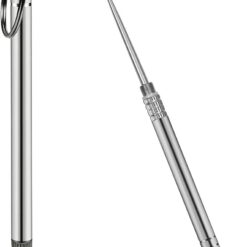 Silver Titanium Toothpicks Keychain Brass