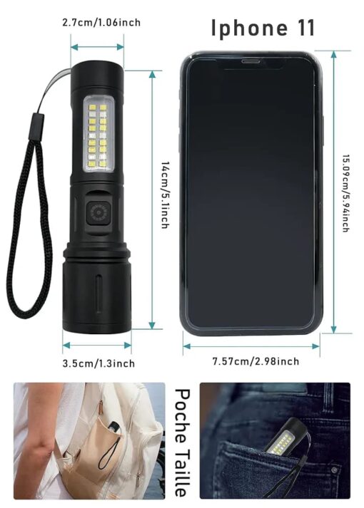 Cob Flashlight Power Style - Image 4