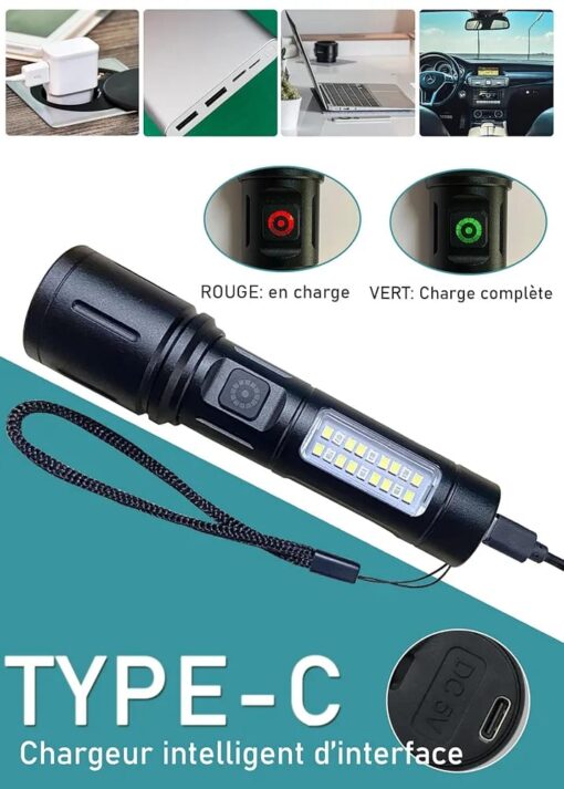 Cob Flashlight Power Style - Image 3