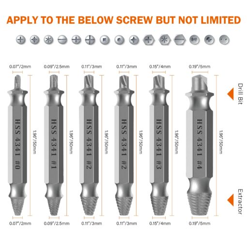 Kendo 6 pc screw extractor - Image 4
