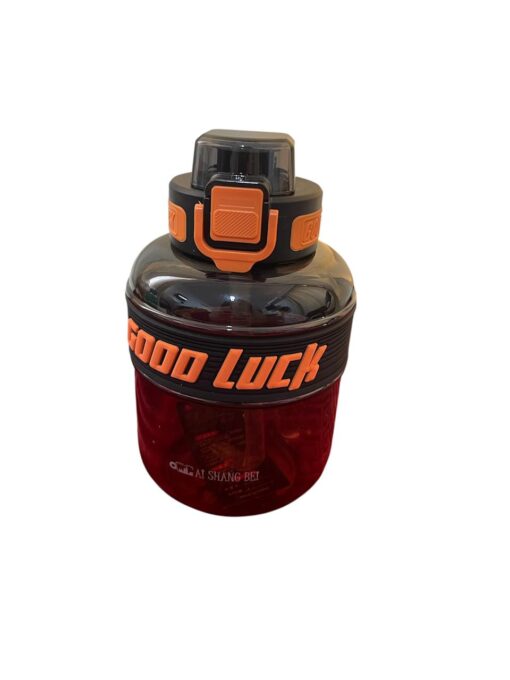 Orange sports water bottle