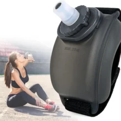 Black Portable Running Water Bottle Handheld