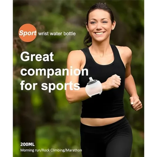 White Portable Running Water Bottle Handheld - Image 8