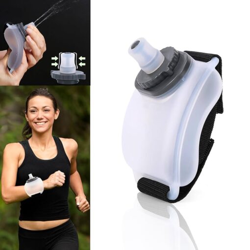 White Portable Running Water Bottle Handheld - Image 2
