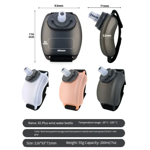 Black Portable Running Water Bottle Handheld - Image 2
