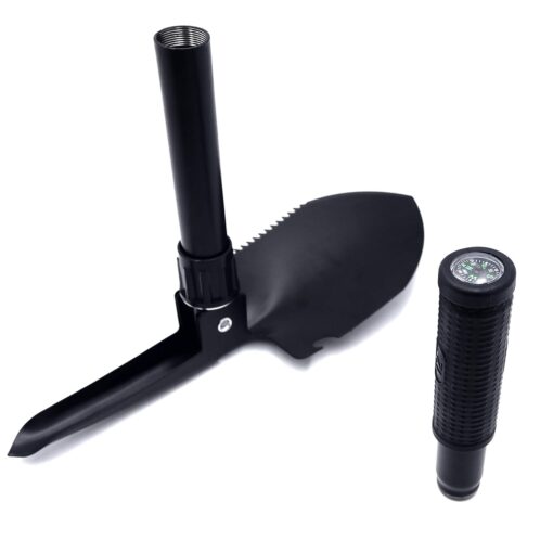 Olive mini Foldable military shovel - Image 2