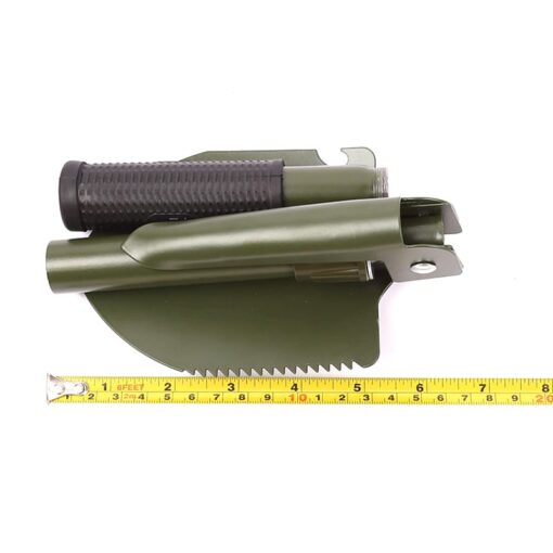 Olive mini Foldable military shovel - Image 6