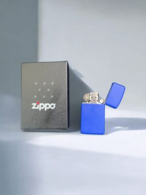 Blue Zippo Lighter