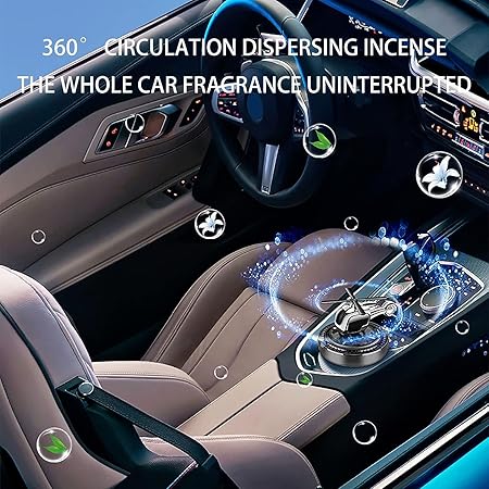 Helicopter Car Air Fresheners Rotating Airplane (silver) - Image 6