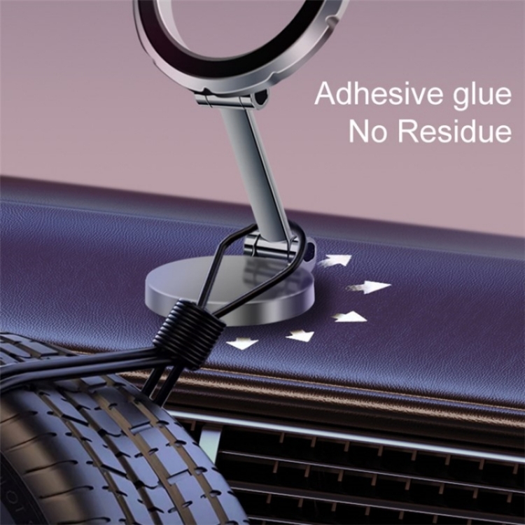 Rotating Folding Magnetic Phone Holder Dashboard Suction Cup Car Mount(black ) - Image 5
