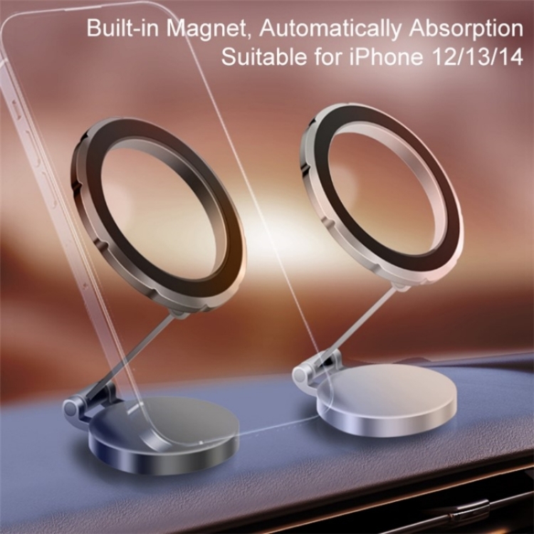 Rotating Folding Magnetic Phone Holder Dashboard Suction Cup Car Mount(black ) - Image 6