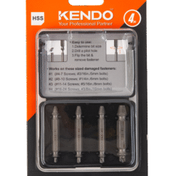 Kendo 4-Piece Screw Extraction Kit