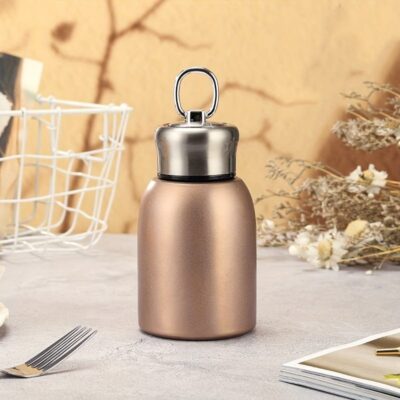 Mini Water Bottles Stainless Steel Gold