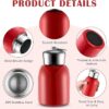Mini Water Bottles Stainless Steel Red