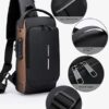 Black with brawn  Crossbody Sling Bag For Men & Women
